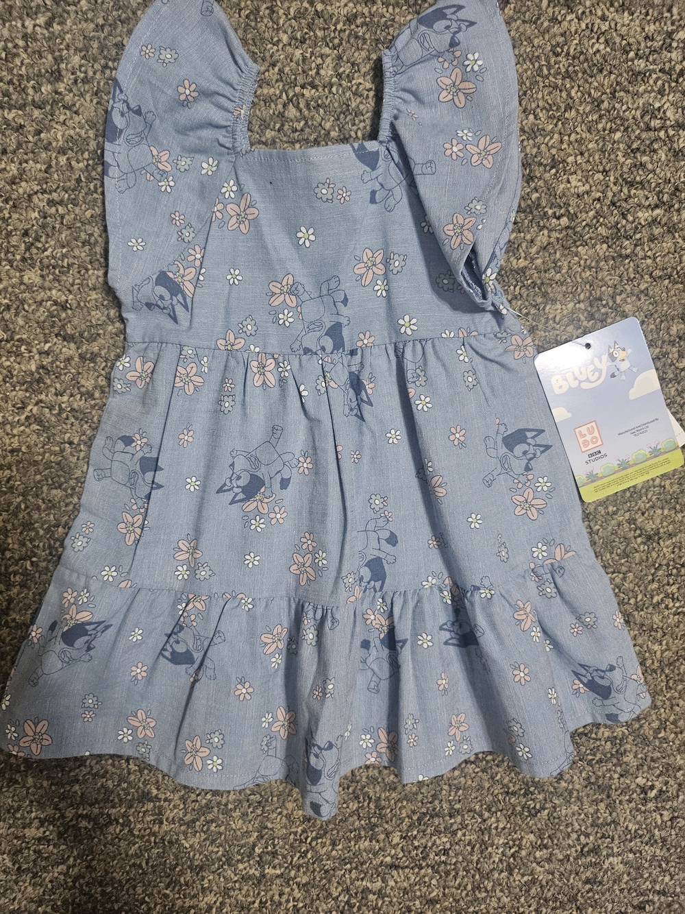 Bluey Floral Dress 12m